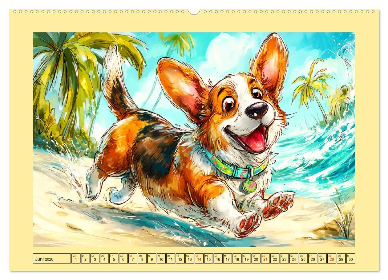 Bild: 9783516596991 | Lustige Corgis. Niedliche Cartoons von glücklichen Hunden...