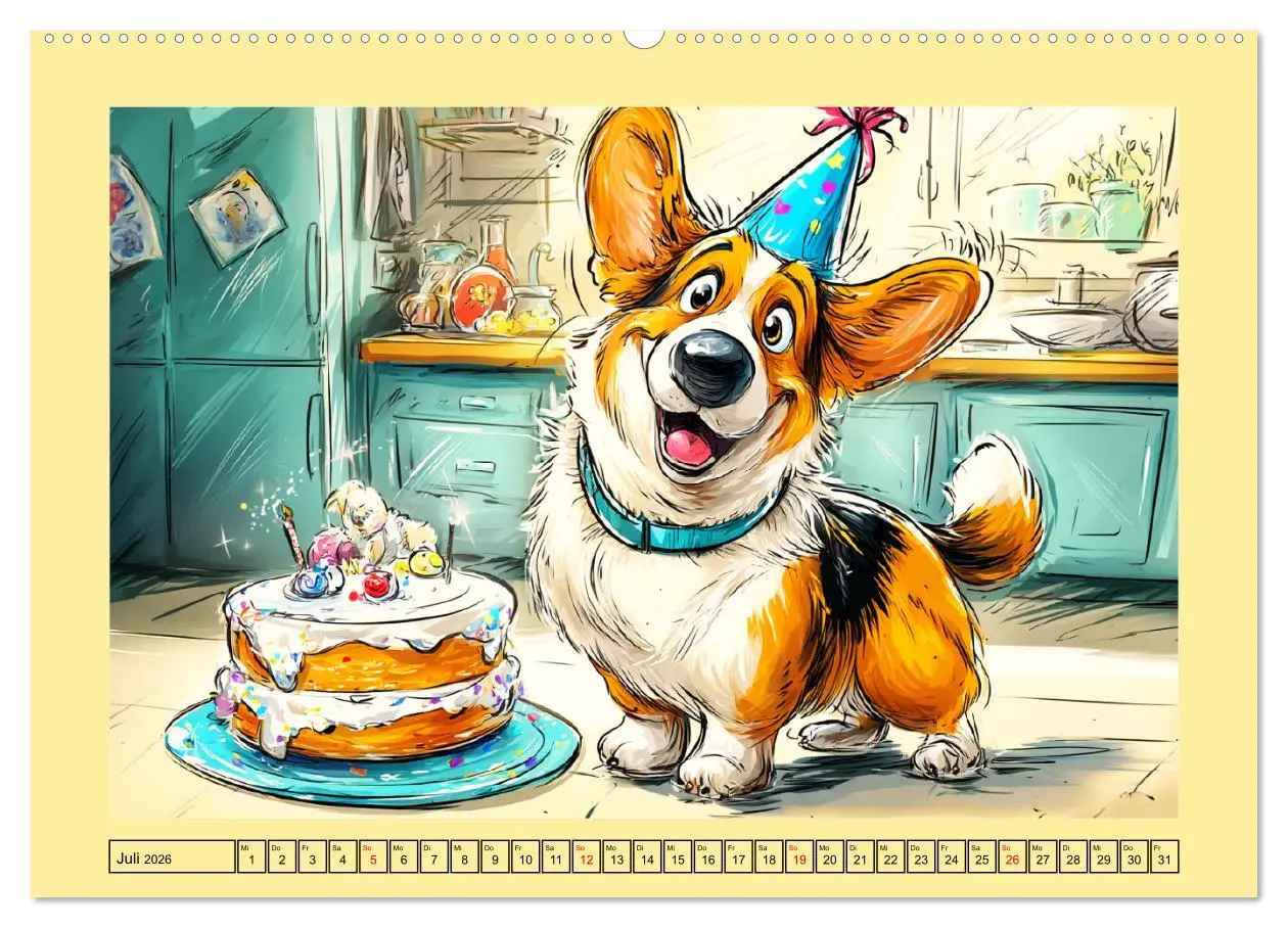 Bild: 9783516596991 | Lustige Corgis. Niedliche Cartoons von glücklichen Hunden...