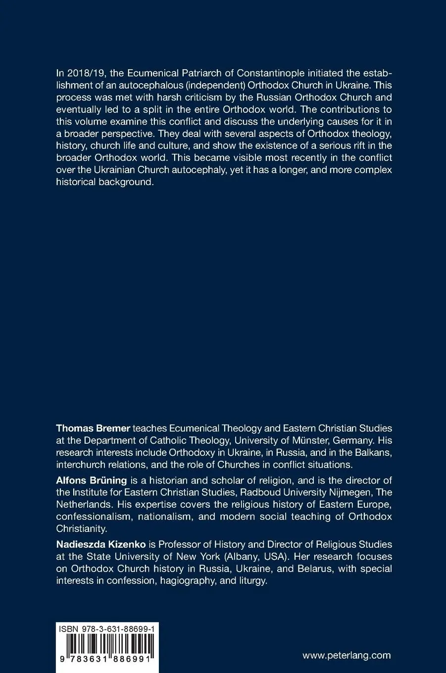 Rückseite: 9783631886991 | Orthodoxy in Two Manifestations? | Thomas Bremer (u. a.) | Buch | 2022