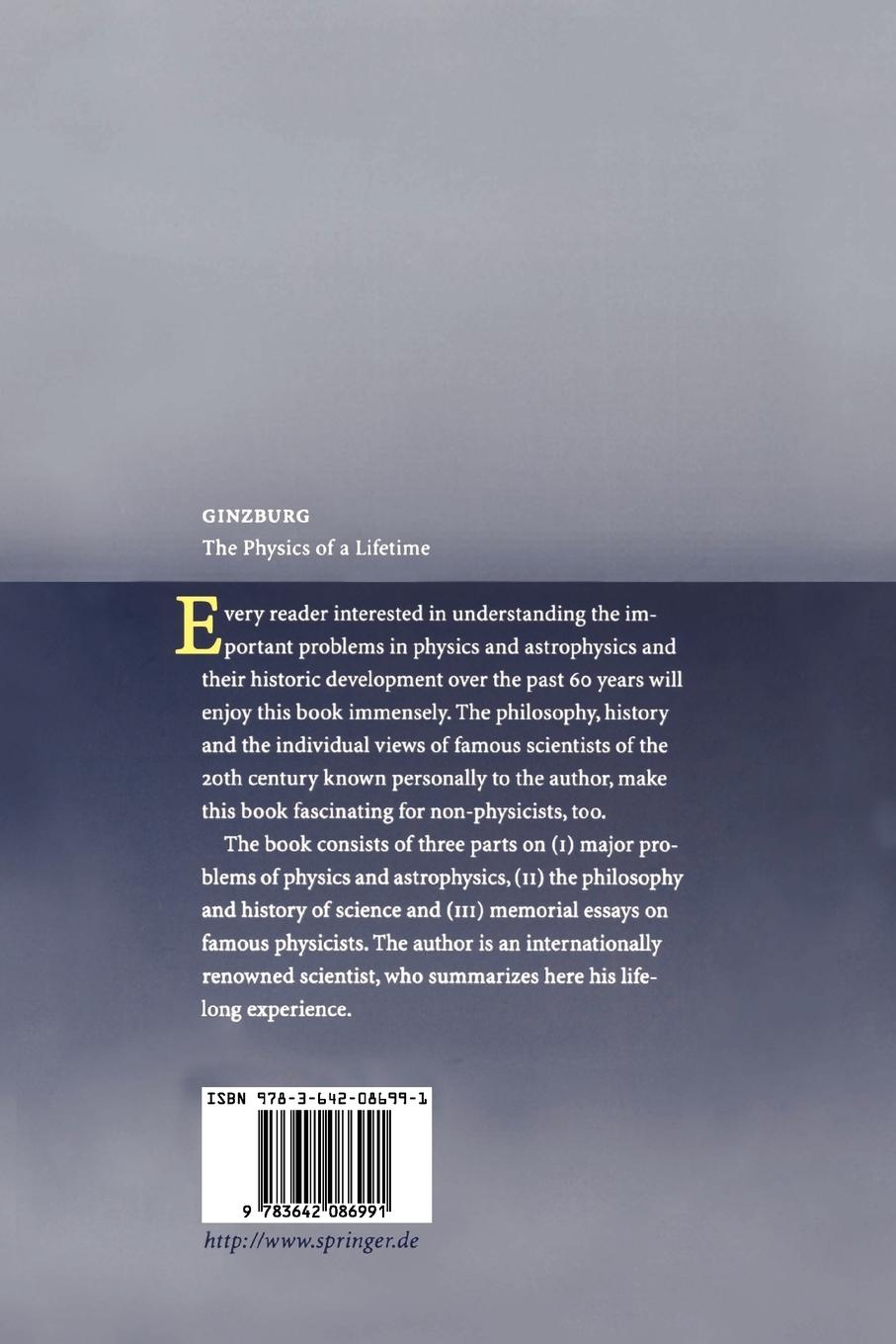 Rückseite: 9783642086991 | The Physics of a Lifetime | Vitaly L. Ginzburg | Taschenbuch | xiii