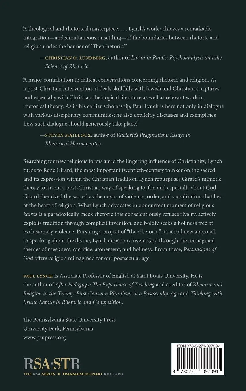 Rückseite: 9780271097091 | Persuasions of God | Paul Lynch | Buch | Einband - fest (Hardcover)