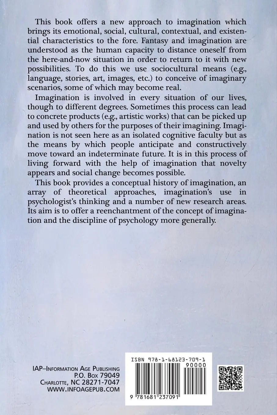 Rückseite: 9781681237091 | The Psychology of Imagination | Brady Wagoner (u. a.) | Taschenbuch
