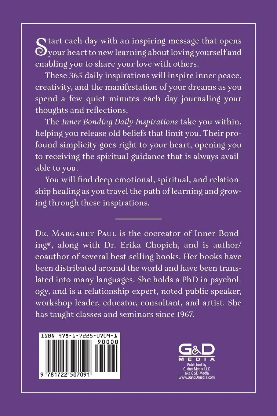 Rückseite: 9781722507091 | Inner Bonding Daily Inspirations | Margaret Paul | Taschenbuch | 2024