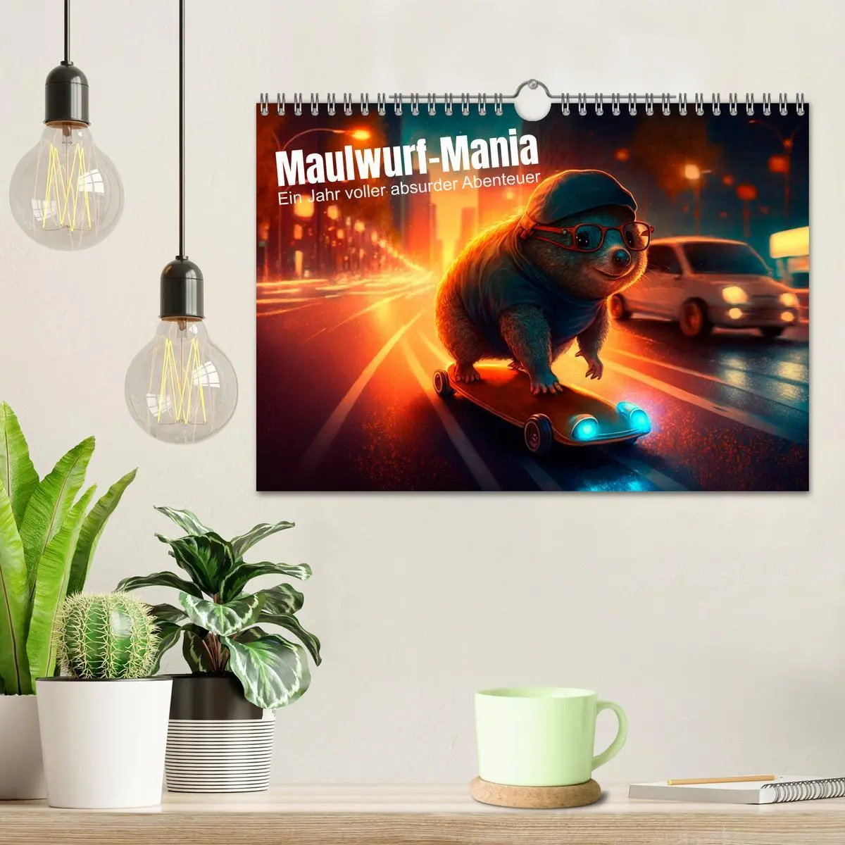 Bild: 9783457537091 | Maulwurf Mania Ein Jahr voller absurder Abenteuer (Wandkalender...