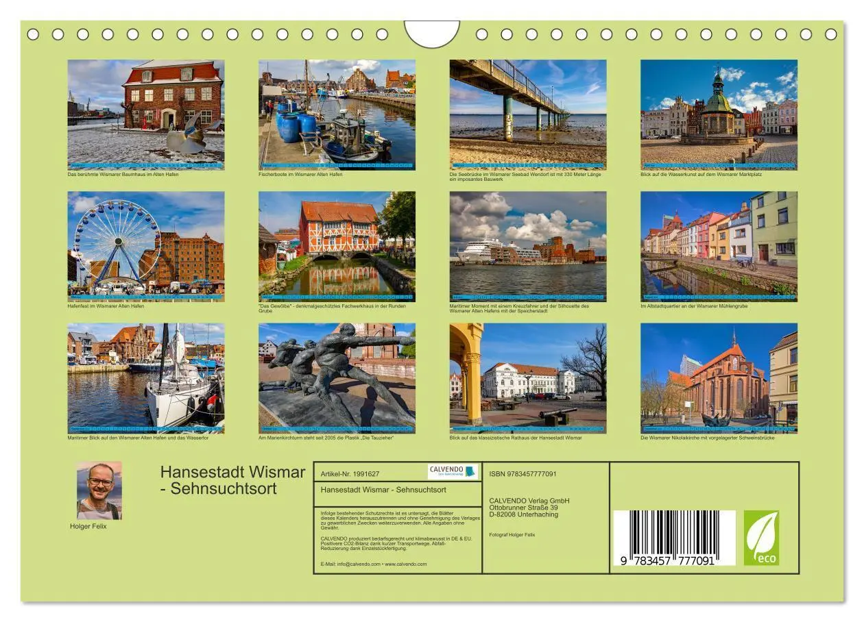 Bild: 9783457777091 | Hansestadt Wismar - Sehnsuchtsort (Wandkalender 2026 DIN A4 quer),...