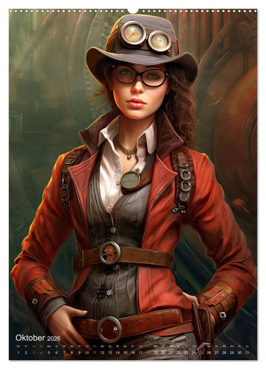 Bild: 9783516317091 | Steampunk Ladies (hochwertiger Premium Wandkalender 2026 DIN A2...