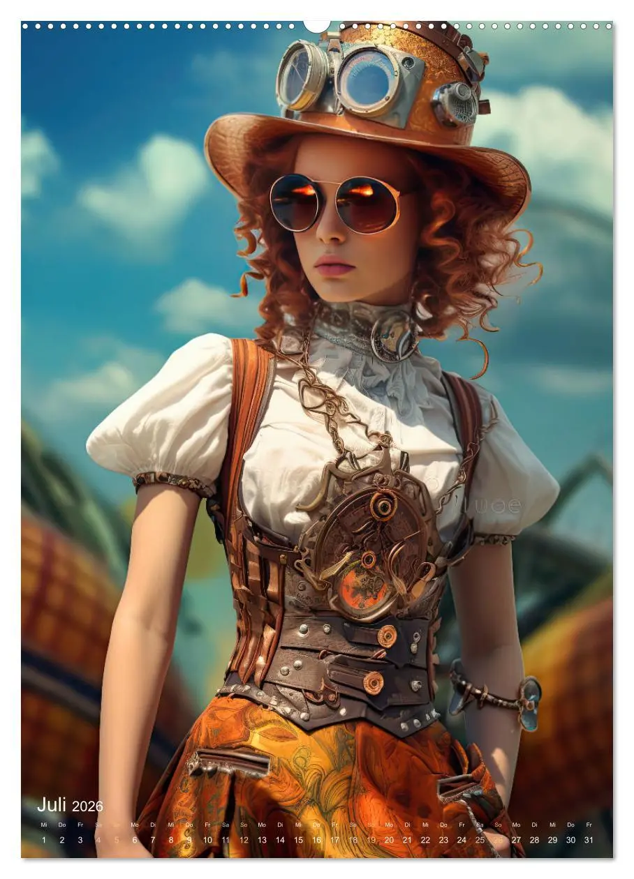 Bild: 9783516317091 | Steampunk Ladies (hochwertiger Premium Wandkalender 2026 DIN A2...