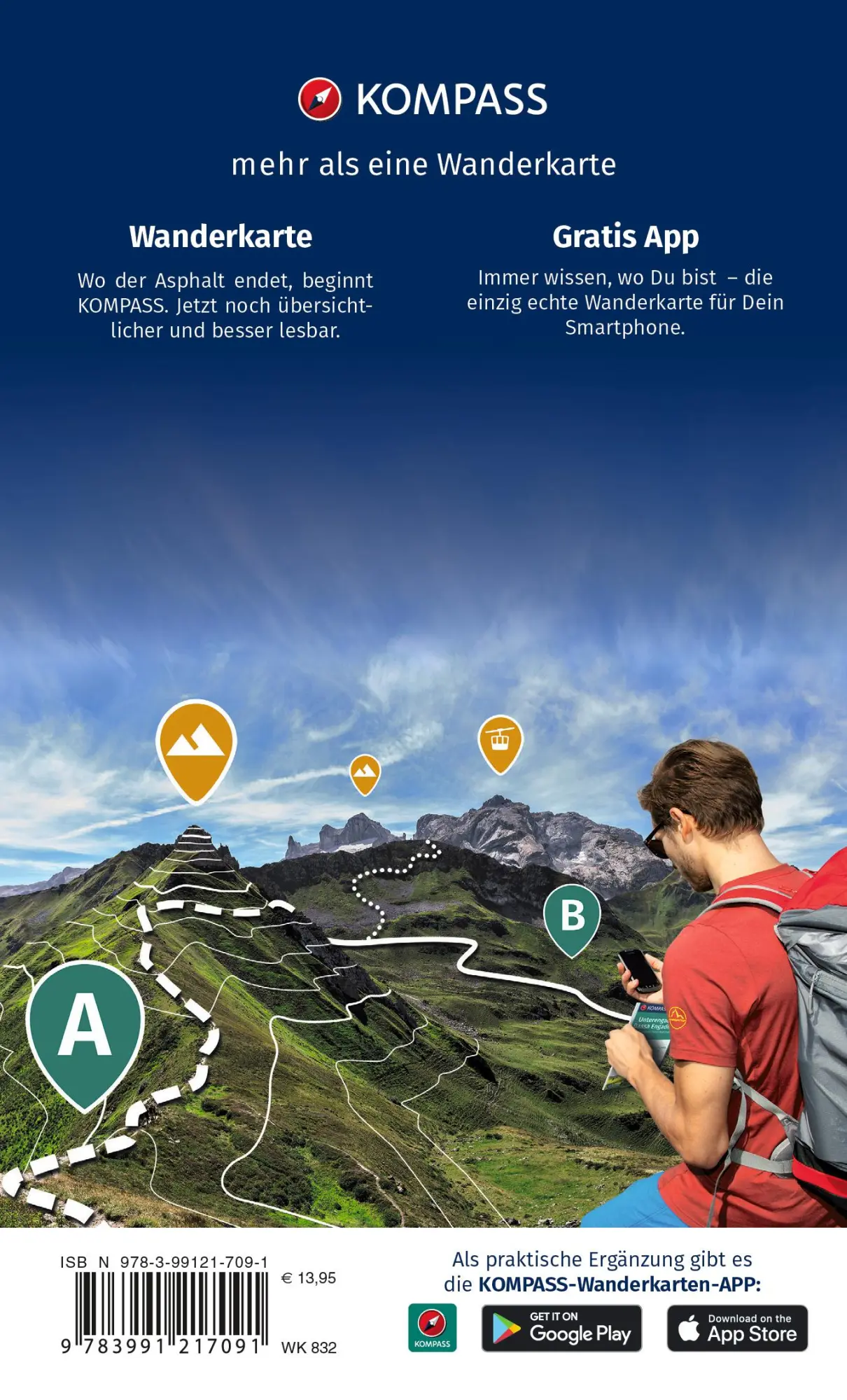 Rückseite: 9783991217091 | KOMPASS Wanderkarten-Set 832 Spessart (2 Karten) 1:50.000 | 2 Bde/Tle