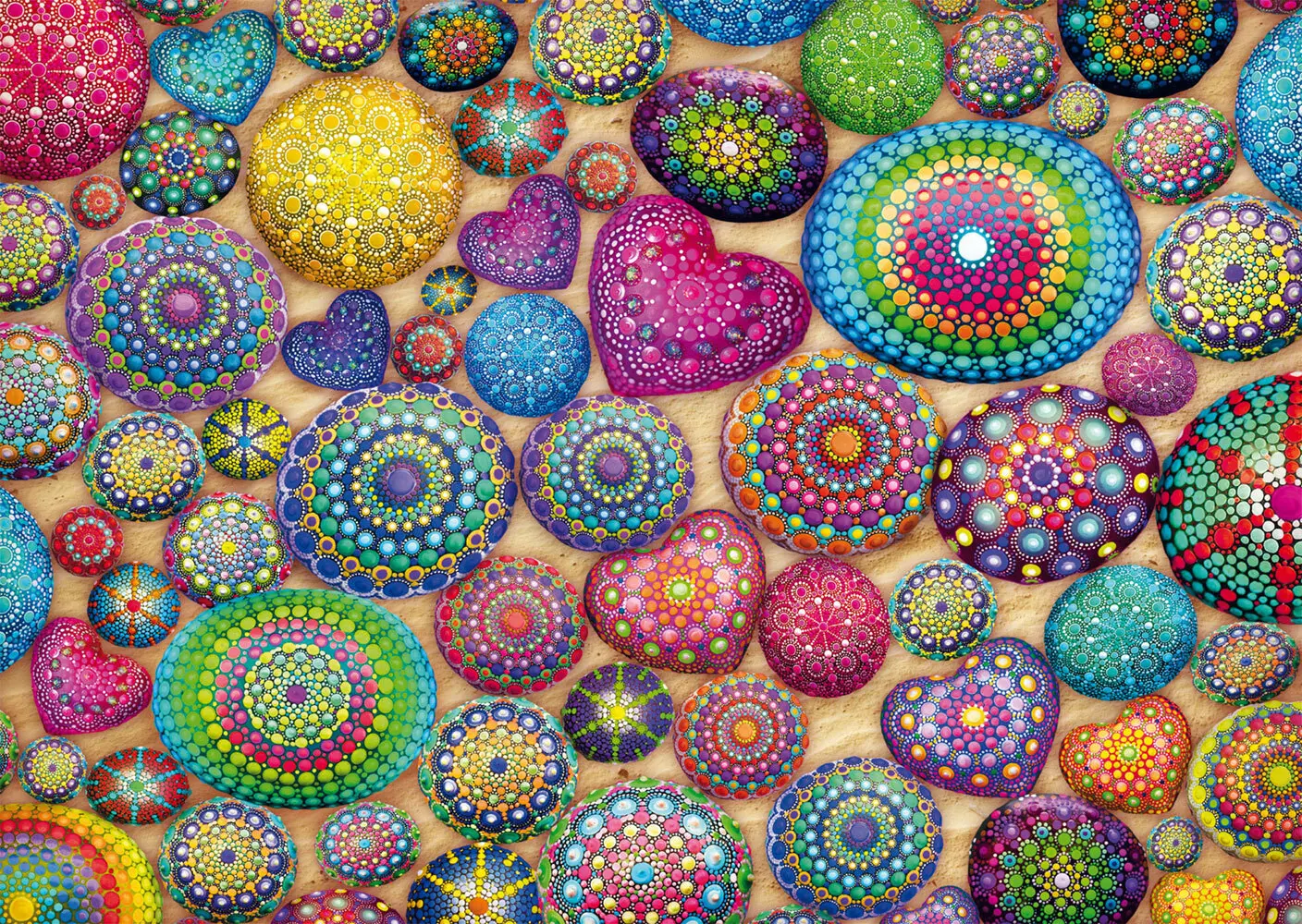 Bild: 4001504597191 | Hexagon Puzzle, Mandala-Steine, 592 Teile | Spiel | Schachtel | 59719