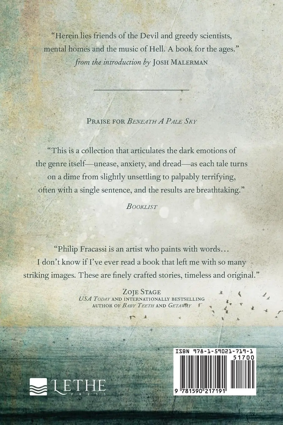 Rückseite: 9781590217191 | Beneath a Pale Sky | Philip Fracassi | Taschenbuch | Englisch | 2021