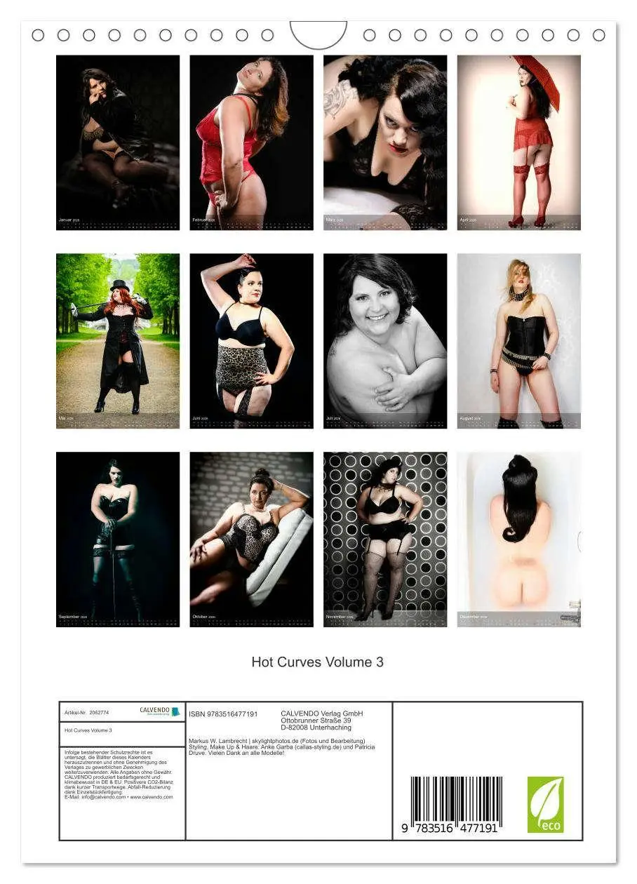 Bild: 9783516477191 | Hot Curves Volume 3 (Wandkalender 2026 DIN A4 hoch), CALVENDO...
