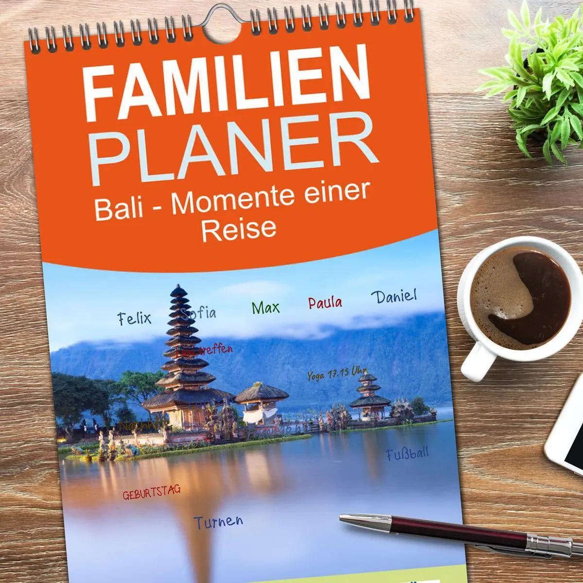 Bild: 9783516617191 | Familienplaner 2026 - Bali - Momente einer Reise mit 5 Spalten...