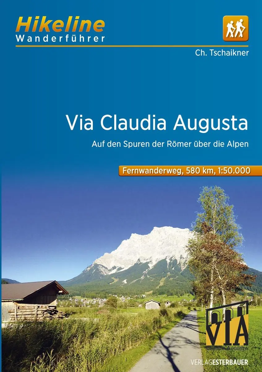 Cover: 9783850007191 | Hikeline Wanderführer Via Claudia Augusta | Esterbauer Verlag | Buch