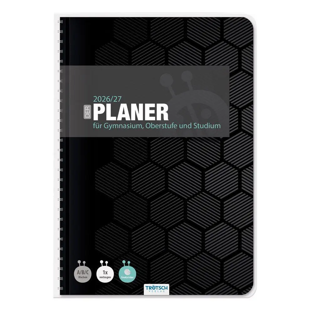 Cover: 9783988027191 | TRÖTSCH - Gymnasialplaner Dark 26/27 | Trötsch Verlag GmbH &amp; Co. KG
