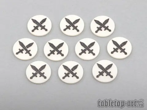 Cover: 704270727291 | Marker - Crossed Swords/Battle V1 (10) | Tabletop-Art