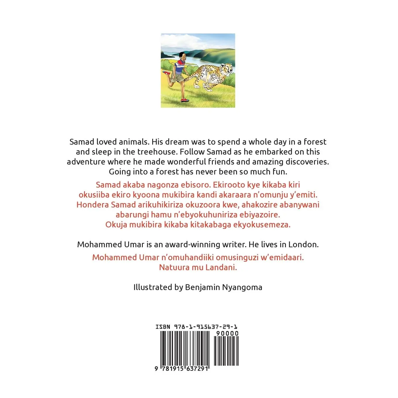 Rückseite: 9781915637291 | Samad in the Forest | English-Runyoro-Rutooro Bilingual Edition | Umar
