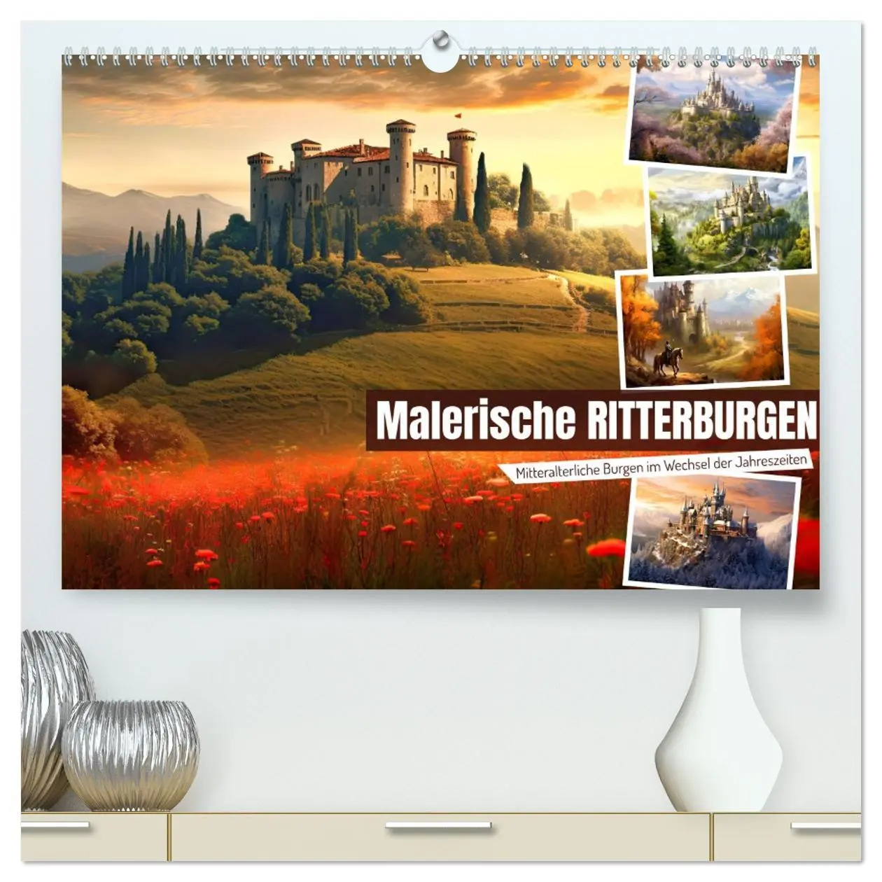Cover: 9783457517291 | Malerische Ritterburgen (hochwertiger Premium Wandkalender 2026 DIN...