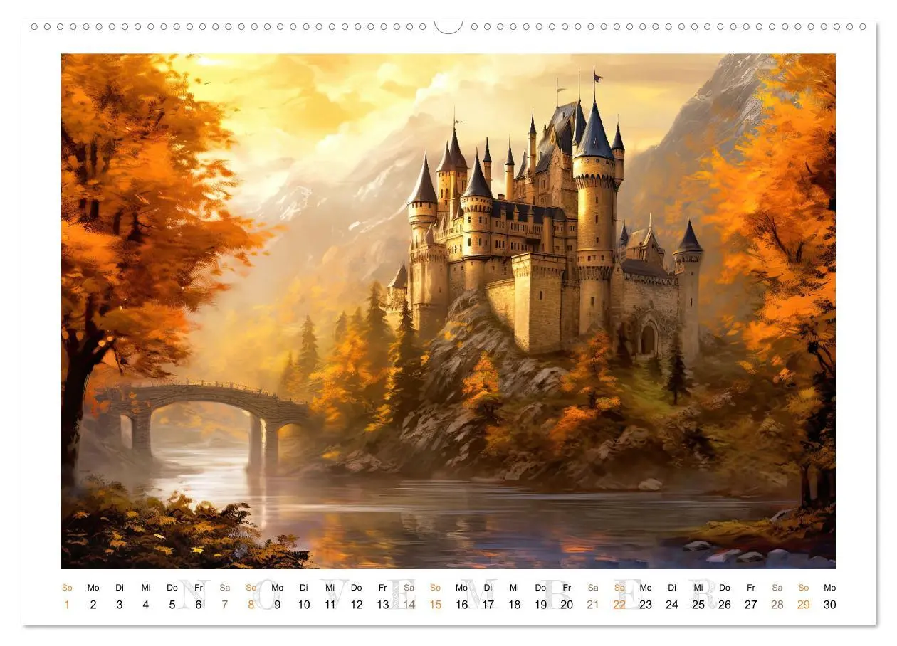 Bild: 9783457517291 | Malerische Ritterburgen (hochwertiger Premium Wandkalender 2026 DIN...