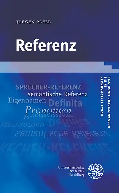 Cover: 9783825347291 | Referenz | Jürgen Pafel | Taschenbuch | VIII | Deutsch | 2020