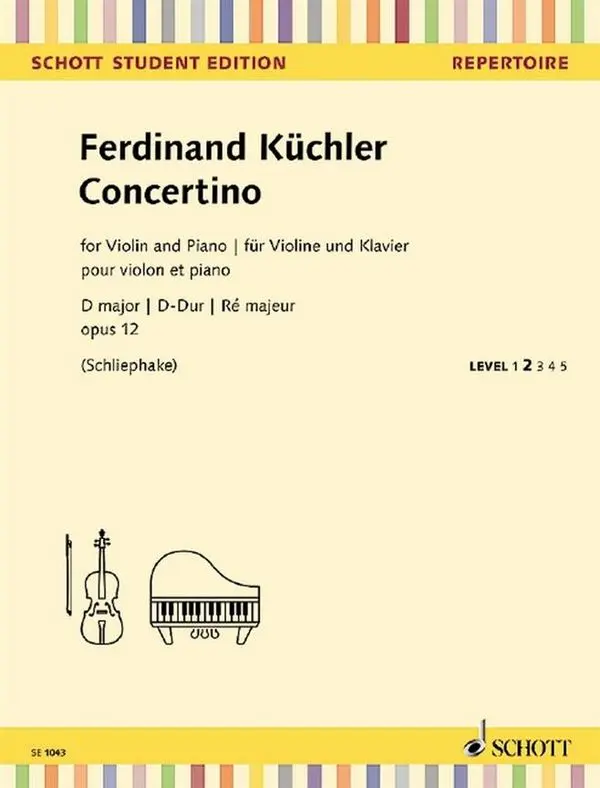 Cover: 9790001167291 | Concertino D-Dur | Op. 12 | Ferdinand Küchler | Buch | 2018