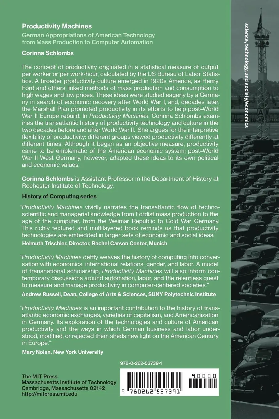 Rückseite: 9780262537391 | Productivity Machines | Corinna Schlombs | Taschenbuch | Englisch