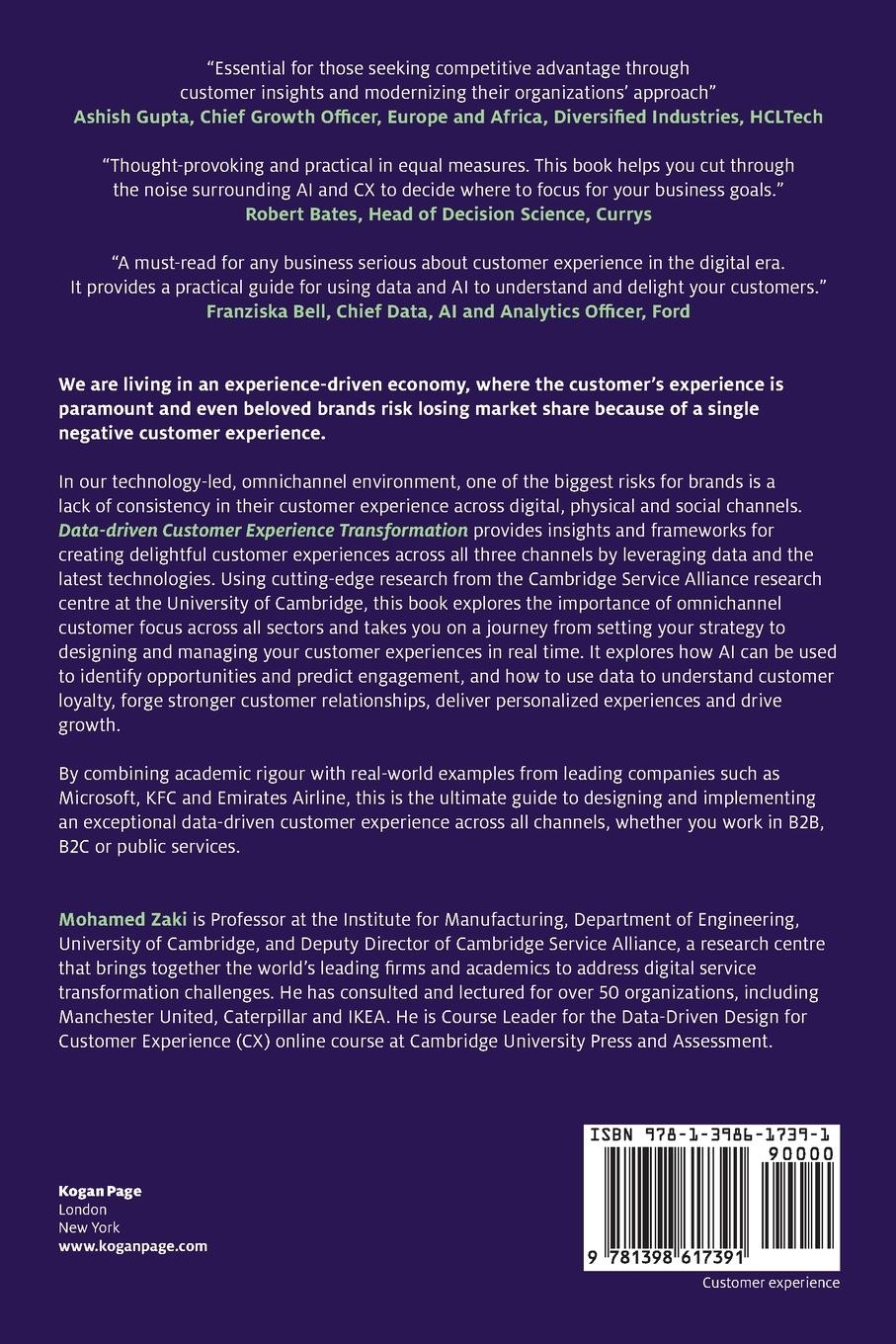 Rückseite: 9781398617391 | Data-Driven Customer Experience Transformation | Mohamed Zaki | Buch