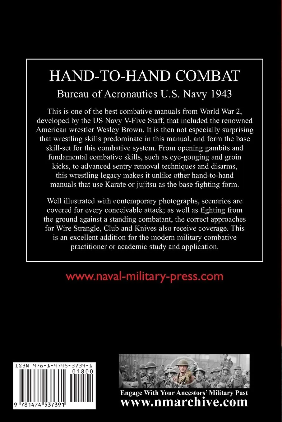 Rückseite: 9781474537391 | HAND-TO-HAND COMBAT | Bureau of Aeronautics U. S Navy | Taschenbuch