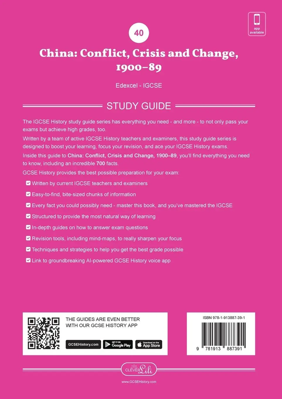 Rückseite: 9781913887391 | China | Conflict, Crisis and Change, 1900-89 | Clever Lili | Buch