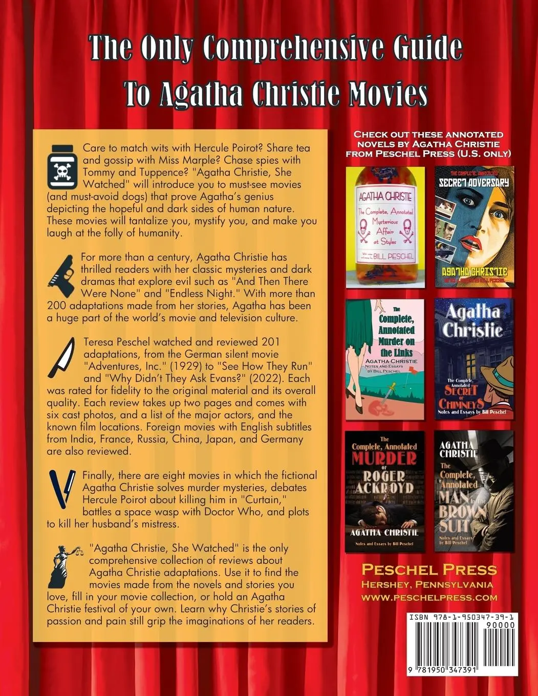 Rückseite: 9781950347391 | Agatha Christie, She Watched | Teresa Peschel | Taschenbuch | Englisch