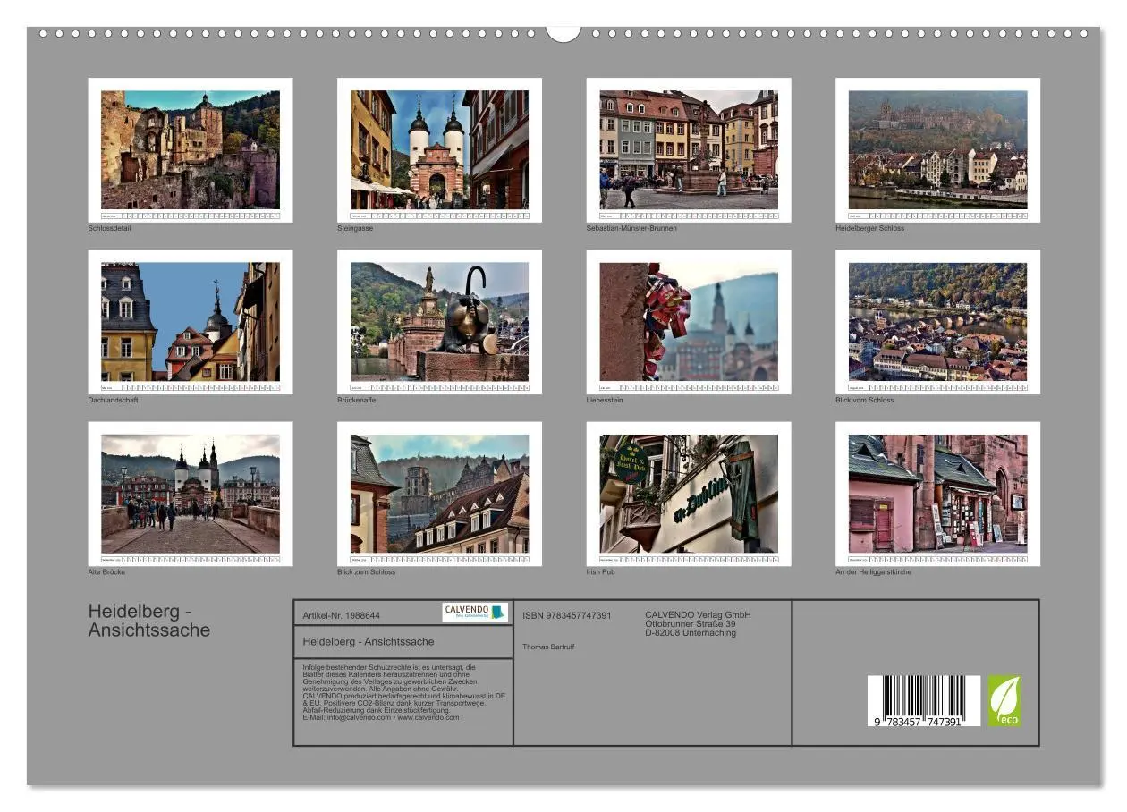 Bild: 9783457747391 | Heidelberg - Ansichtssache (hochwertiger Premium Wandkalender 2026...