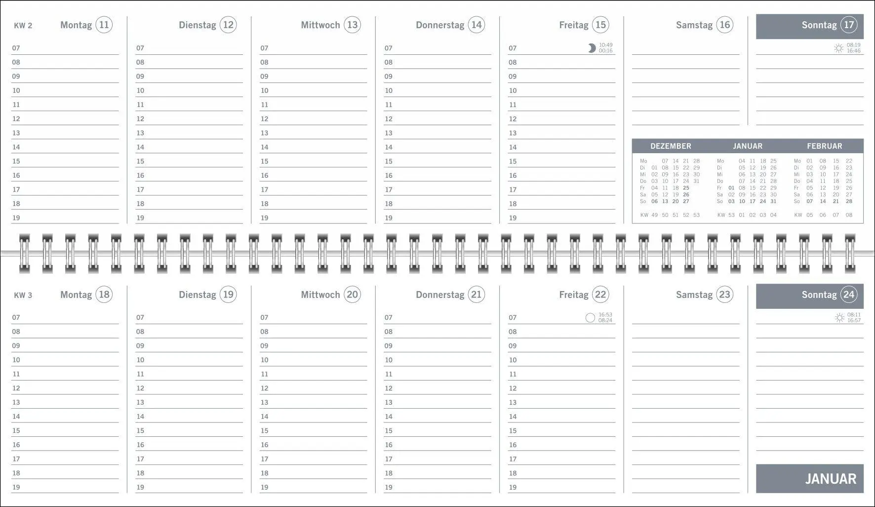 Bild: 9783756417391 | times&amp;more Grün Wochenquerplaner 2027 | Heye | Kalender | 64 S. | 2027