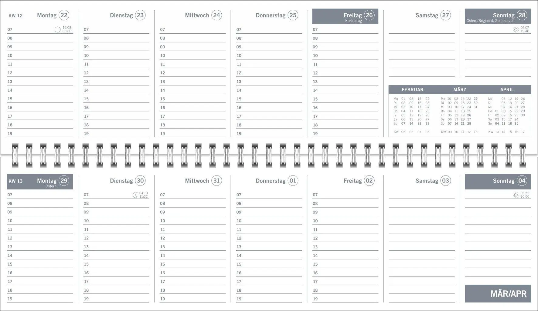 Bild: 9783756417391 | times&amp;more Grün Wochenquerplaner 2027 | Heye | Kalender | 64 S. | 2027