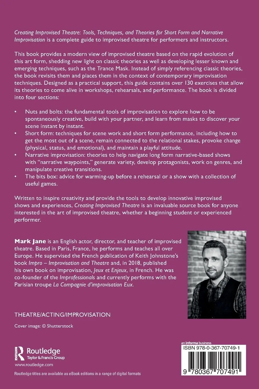 Rückseite: 9780367707491 | Creating Improvised Theatre | Mark Jane | Taschenbuch | Englisch