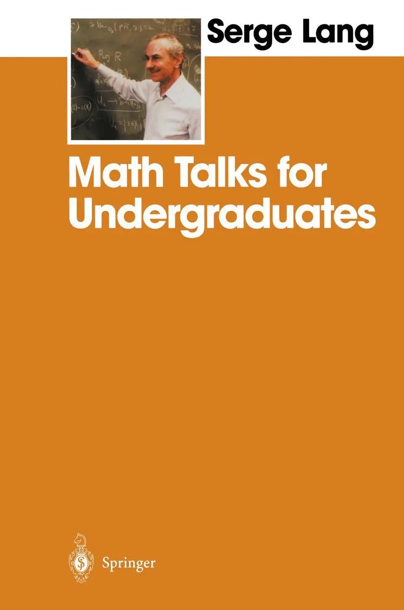 Cover: 9780387987491 | Math Talks for Undergraduates | Serge Lang | Taschenbuch | ix | 1999