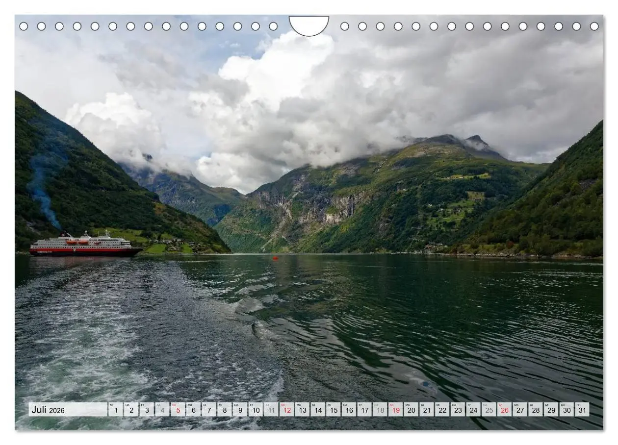 Bild: 9783516067491 | Hurtigruten - Faszination Natur (Wandkalender 2026 DIN A4 quer),...