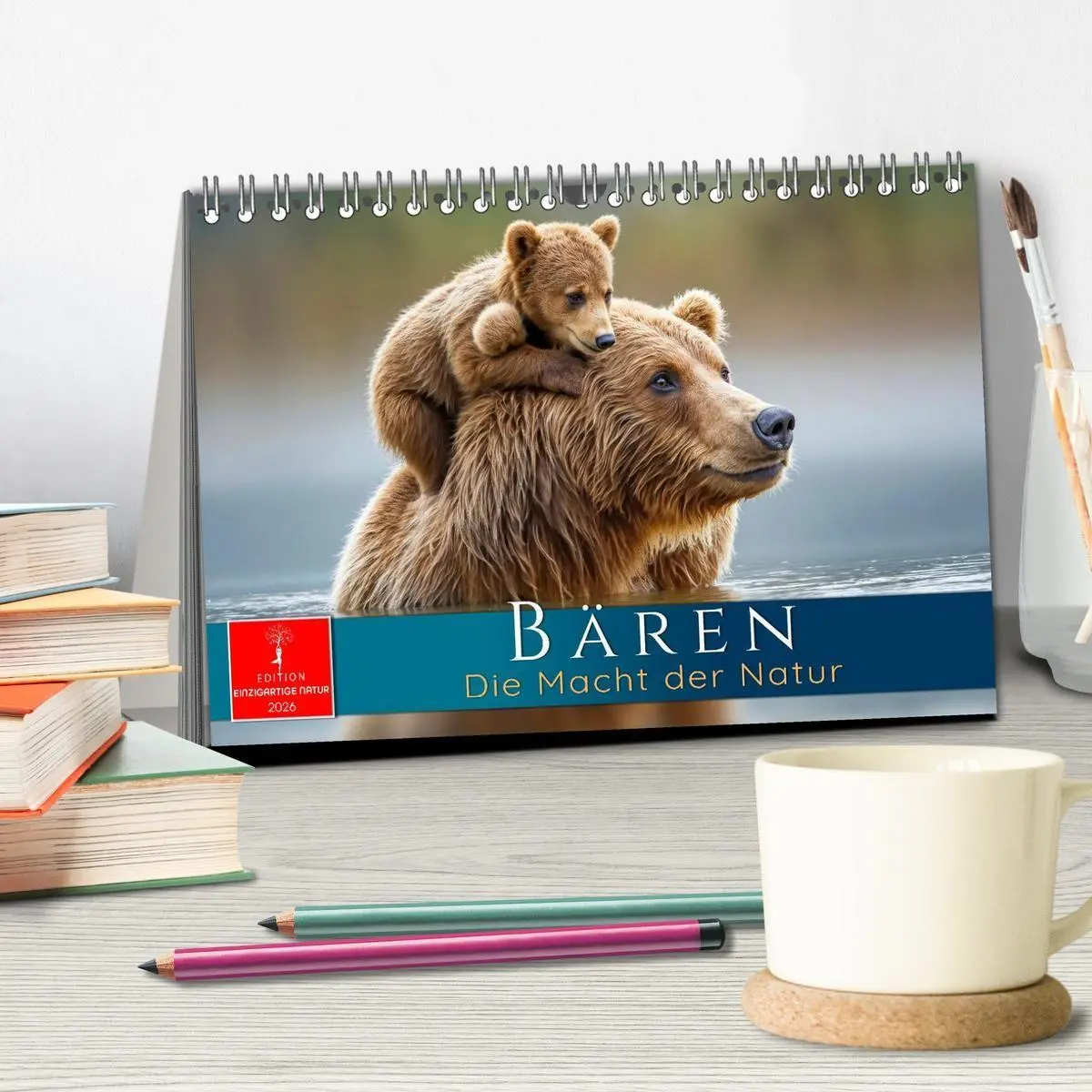 Bild: 9783516687491 | Bären - Die Macht der Natur (Tischkalender 2026 DIN A5 quer),...
