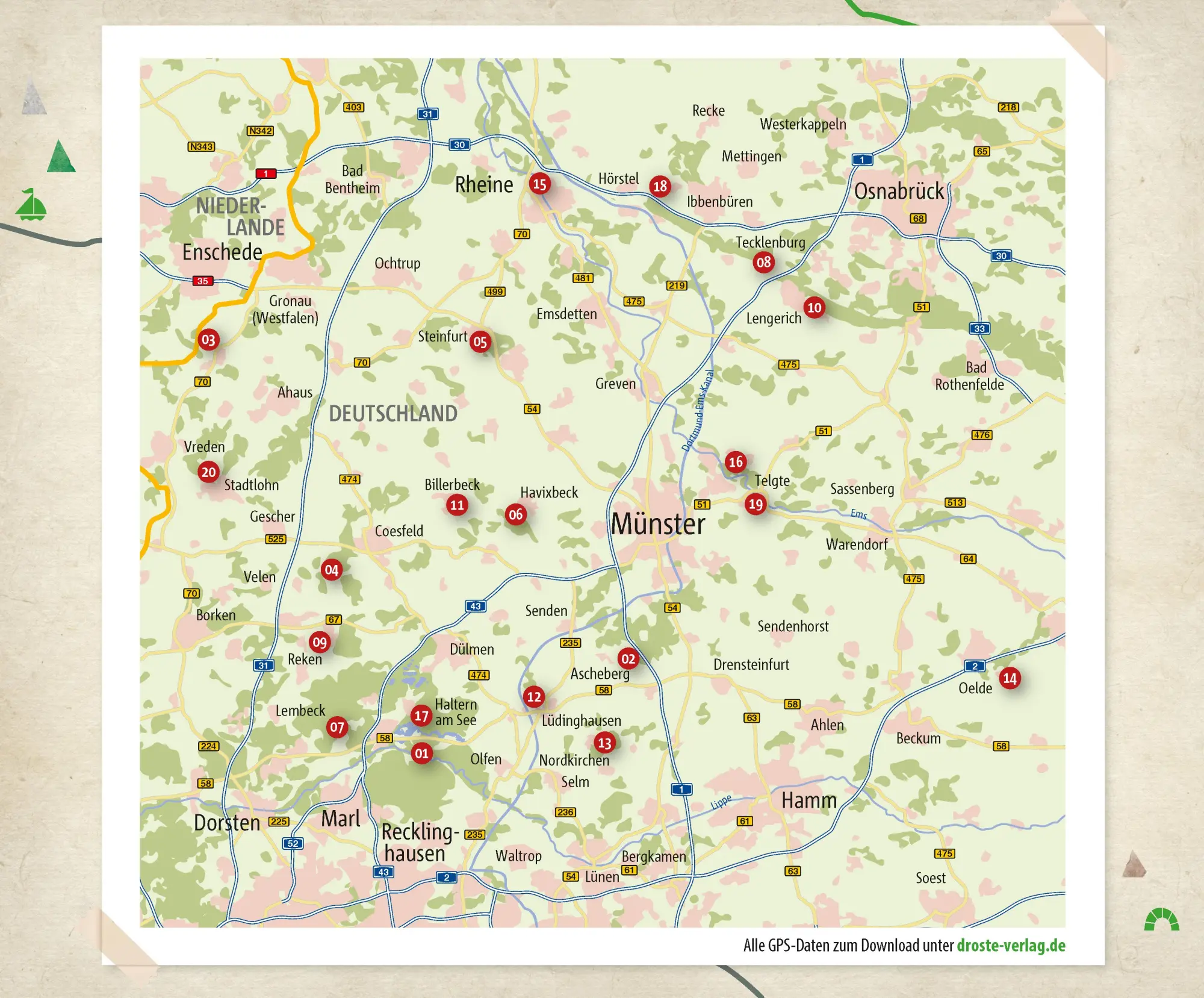 Bild: 9783770027491 | Münsterland. Wandern für die Seele | Wohlfühlwege | Jutta Küdde | Buch