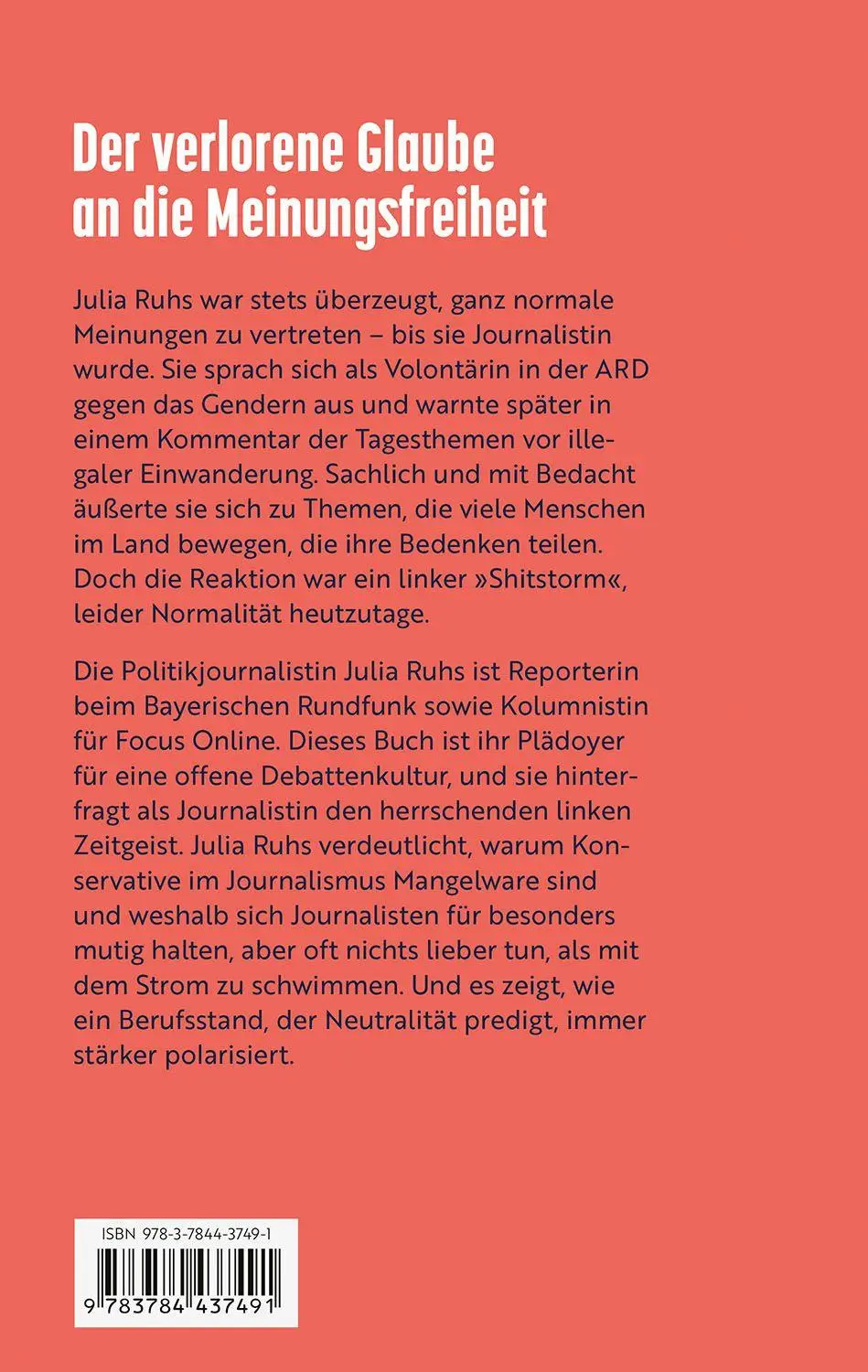 Bild: 9783784437491 | Links-grüne Meinungsmacht | Die Spaltung unseres Landes | Julia Ruhs