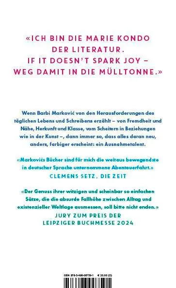 Rückseite: 9783498007591 | Stehlen, Schimpfen, Spielen | Barbi Markovic | Buch | 144 S. | Deutsch