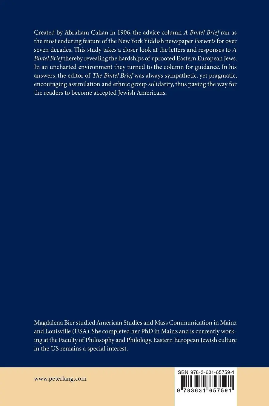 Rückseite: 9783631657591 | How to Become Jewish Americans? | Magdalena Ewa Bier | Buch | Gebunden