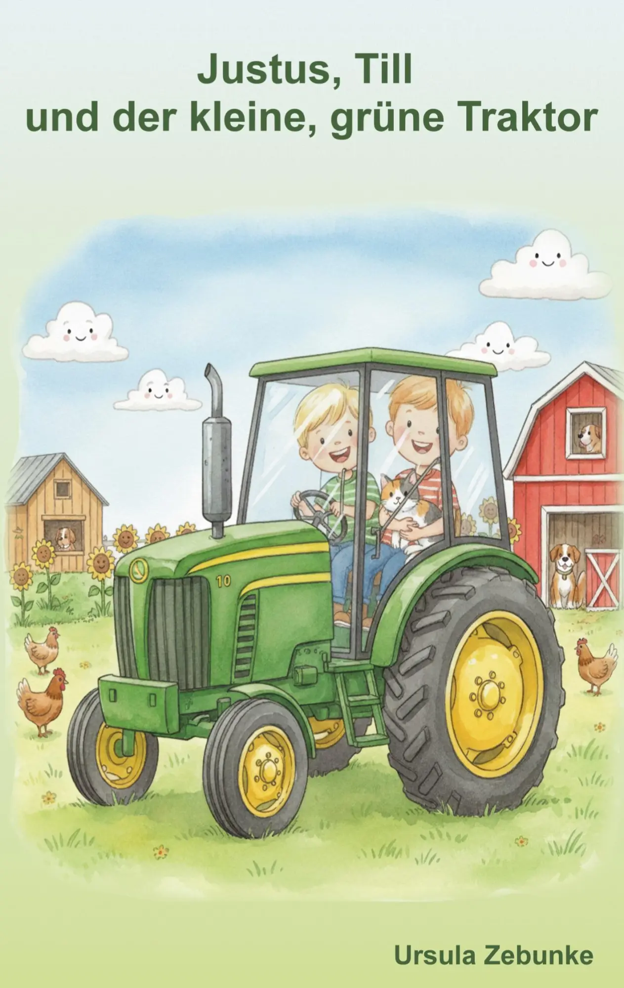 Cover: 9783695187591 | Justus, Till und der kleine, grüne Traktor | Ursula Zebunke | Buch