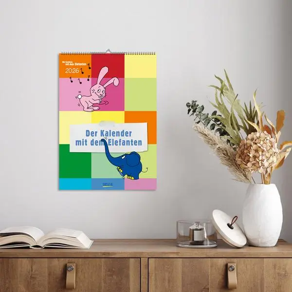 Bild: 9783731887591 | Der Kalender mit dem Elefanten 2026 | Verlag Korsch | Kalender | 14 S.