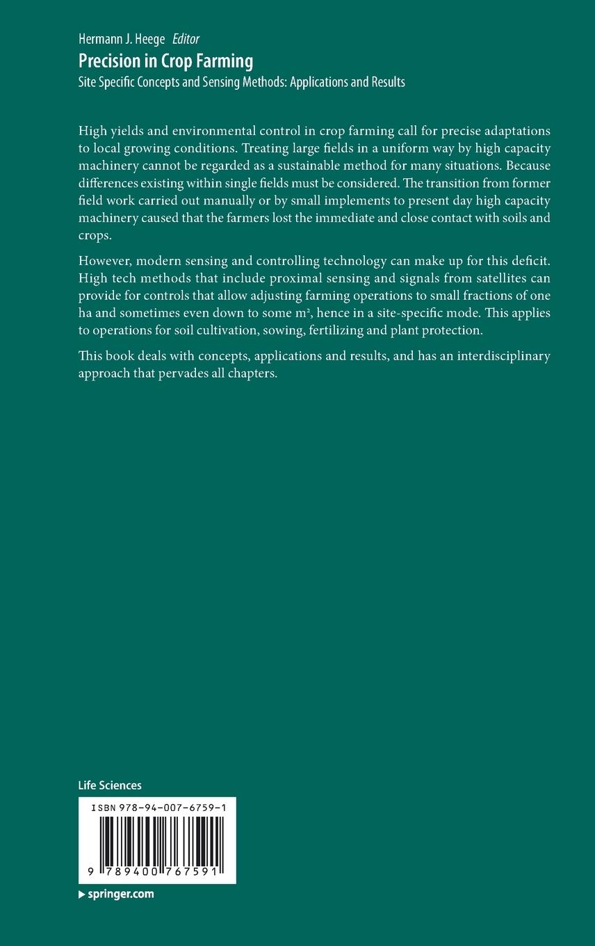 Rückseite: 9789400767591 | Precision in Crop Farming | Hermann J. Heege | Buch | xi | Englisch