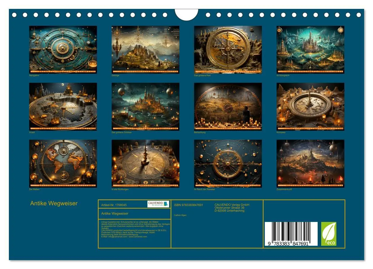 Bild: 9783383847691 | Antike Wegweiser (Wandkalender 2025 DIN A4 quer), CALVENDO...