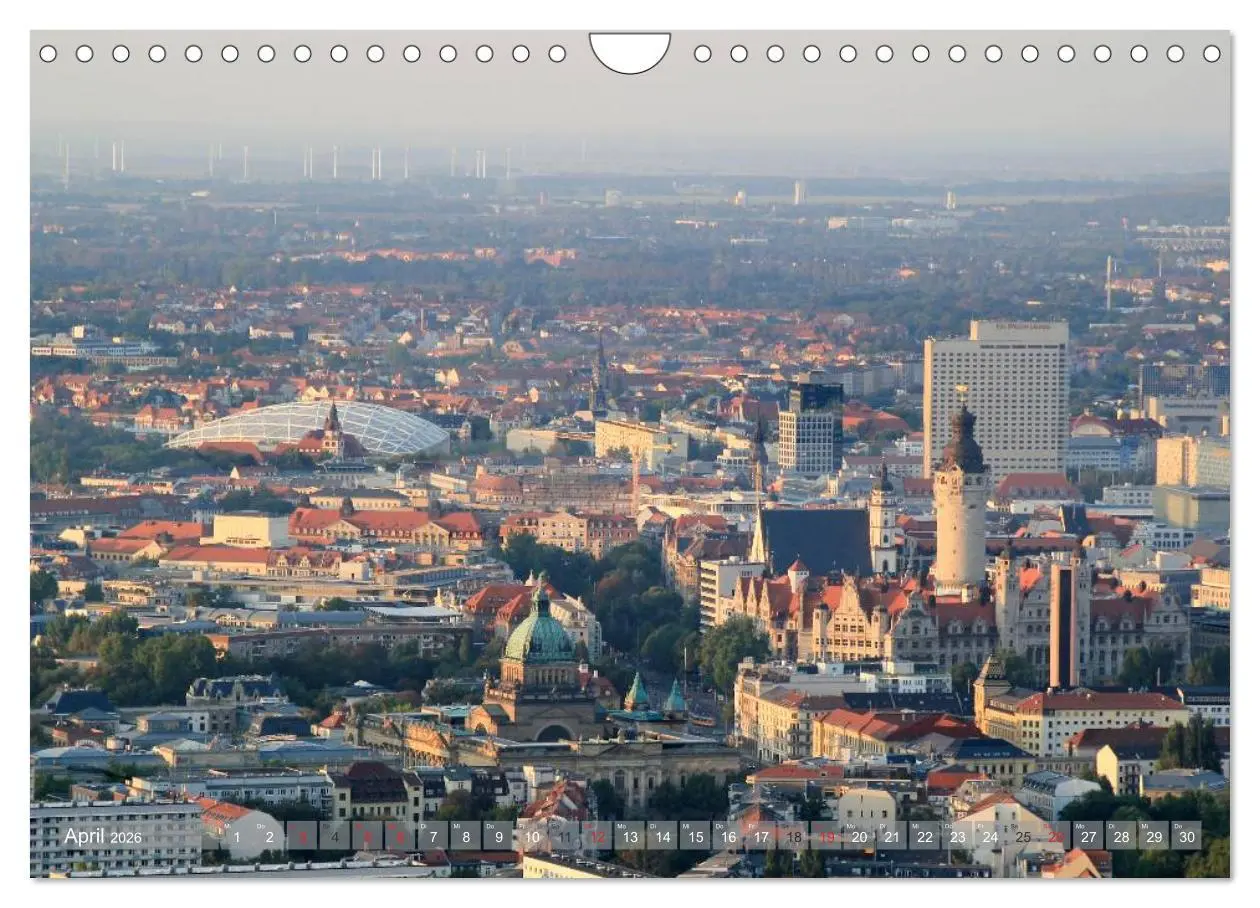 Bild: 9783516117691 | Über den Dächern von Leipzig (Wandkalender 2026 DIN A4 quer),...