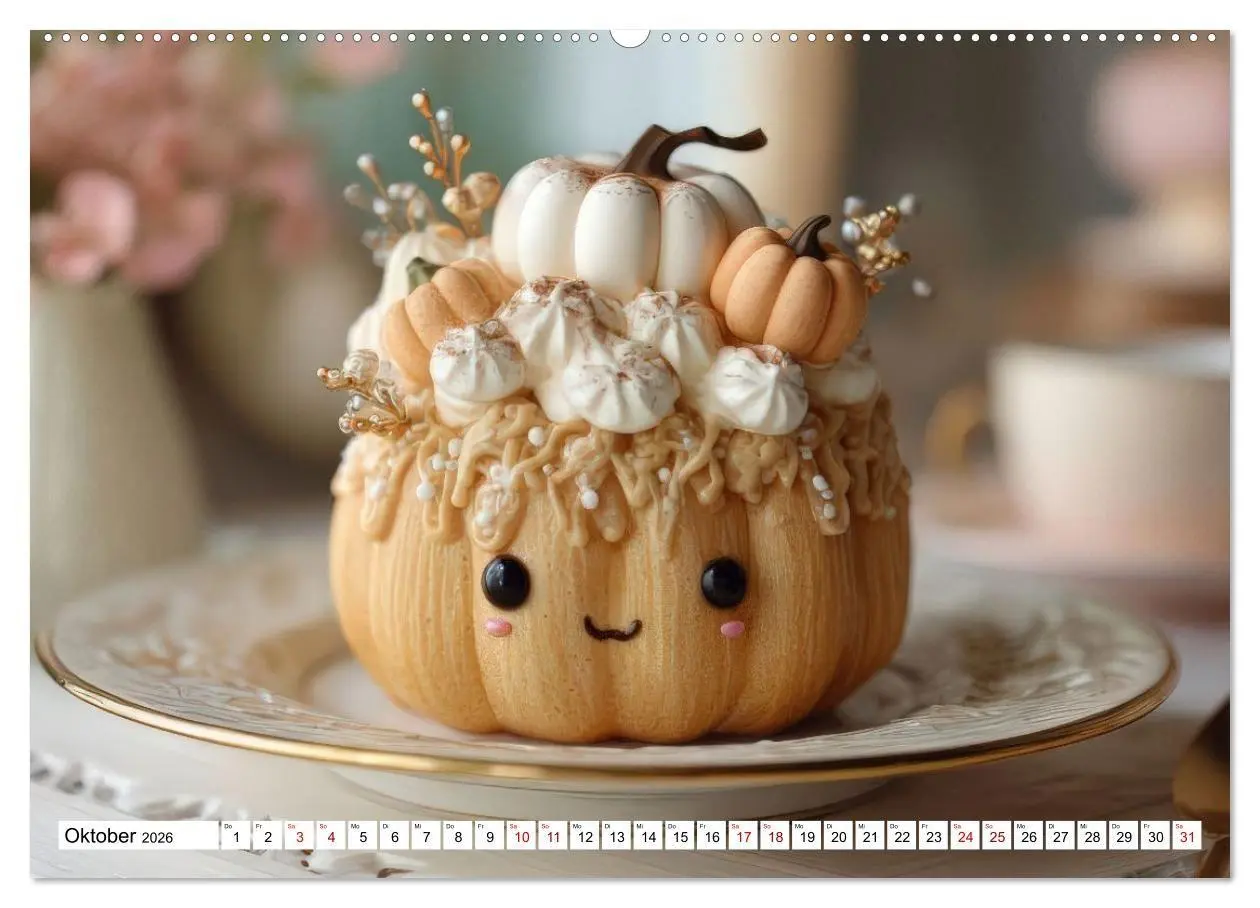 Bild: 9783516737691 | Kawaii-Glücksmomente (Wandkalender 2026 DIN A2 quer), CALVENDO...