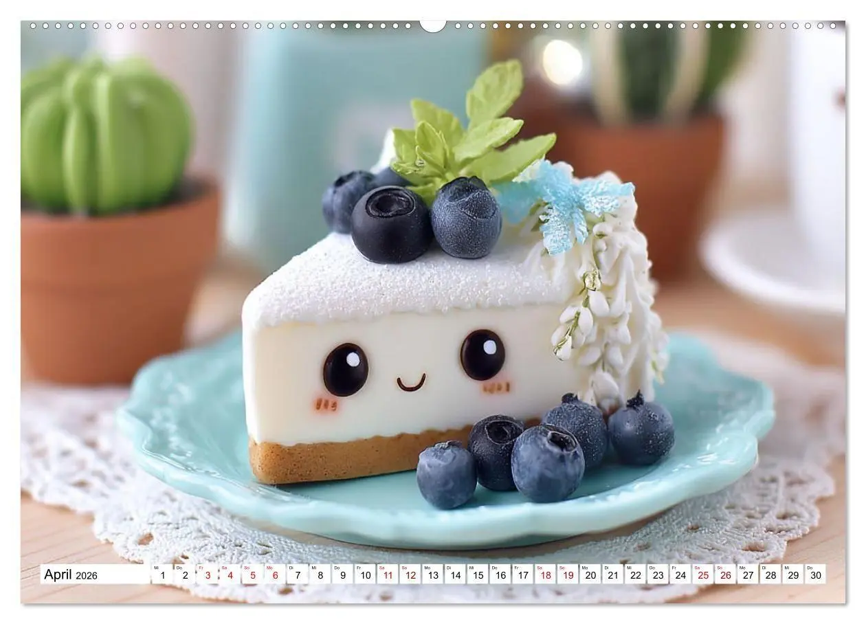 Bild: 9783516737691 | Kawaii-Glücksmomente (Wandkalender 2026 DIN A2 quer), CALVENDO...
