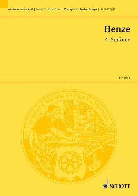 Cover: 9790001057691 | 4. Sinfonie | Hans Werner Henze | Buch | 68 S. | Deutsch