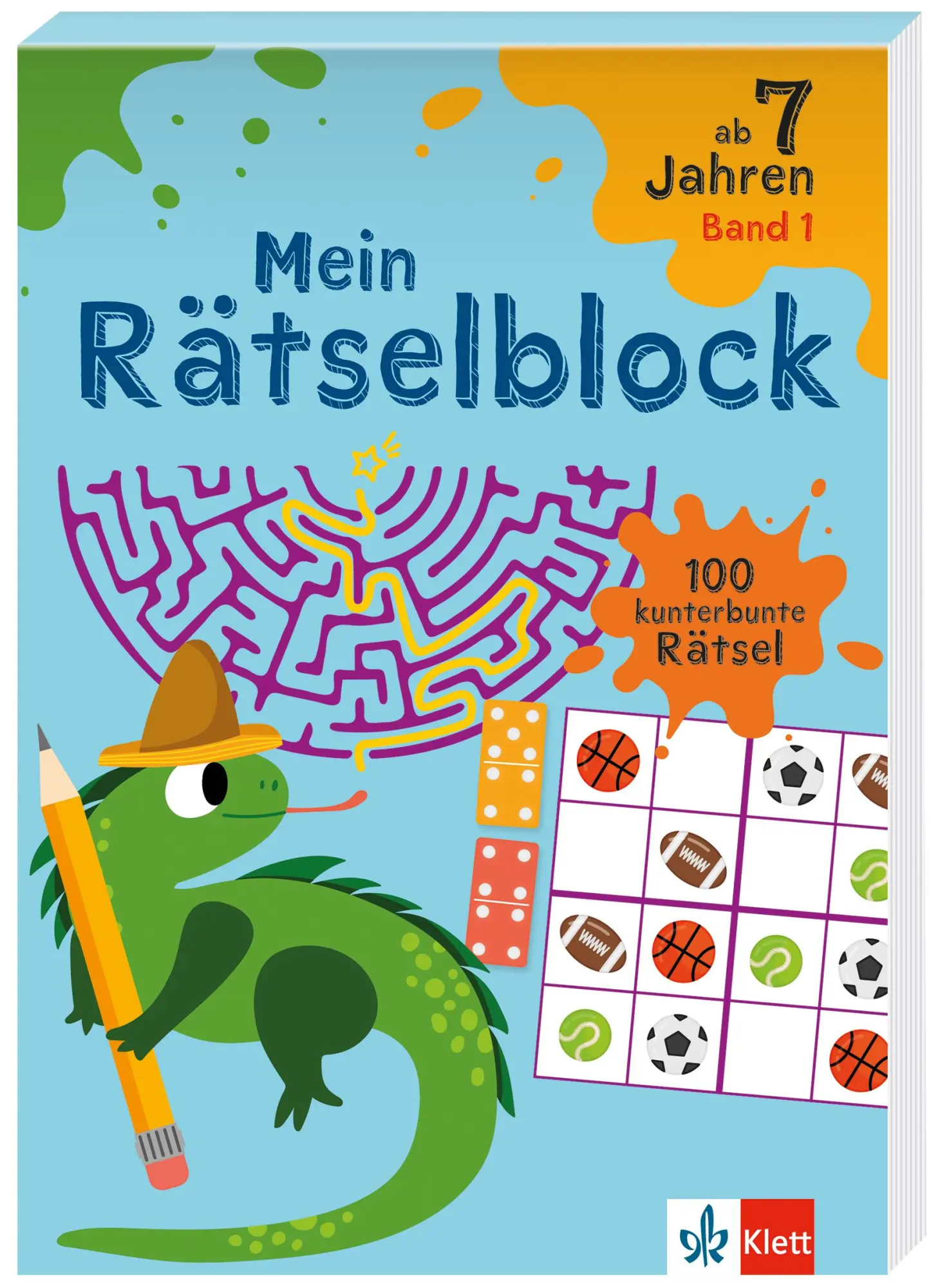 Cover: 9783129497791 | Klett Mein Rätselblock ab 7 Jahren Band 1 | 100 kunterbunte Rätsel