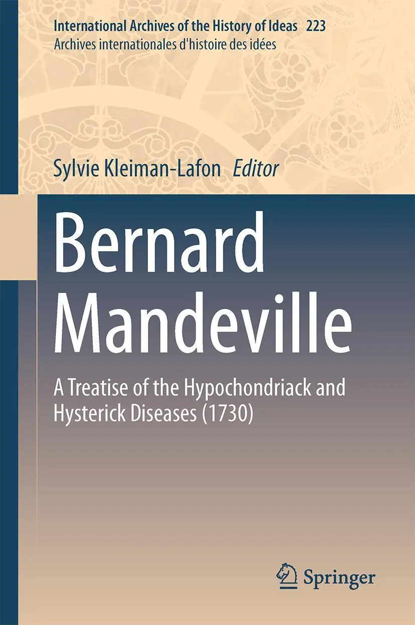 Cover: 9783319577791 | Bernard Mandeville: A Treatise of the Hypochondriack and Hysterick...